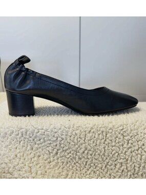 Everlane $178 Women's The Italian Leather Day Heel (comfort) Black Size 10M